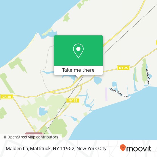 Mapa de Maiden Ln, Mattituck, NY 11952