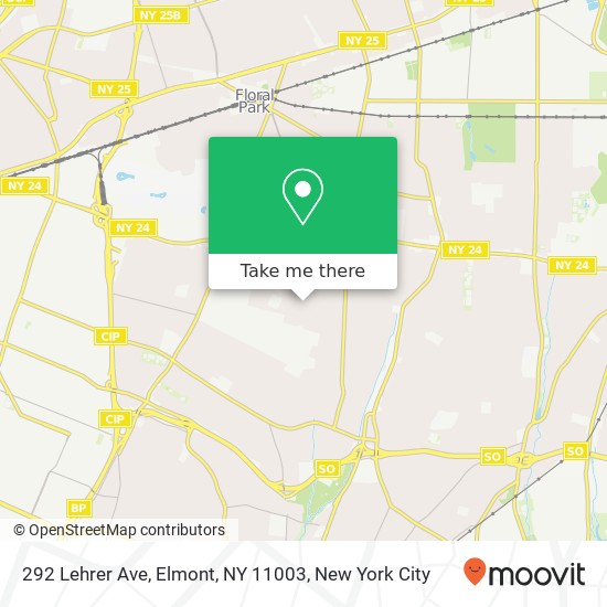 292 Lehrer Ave, Elmont, NY 11003 map