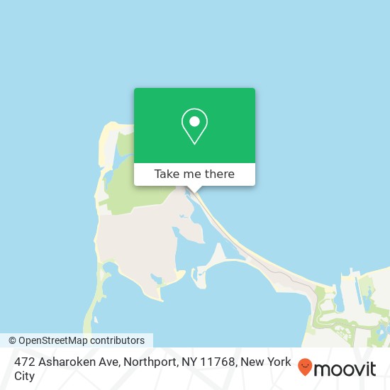 Mapa de 472 Asharoken Ave, Northport, NY 11768