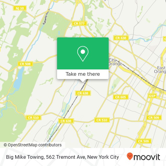 Mapa de Big Mike Towing, 562 Tremont Ave