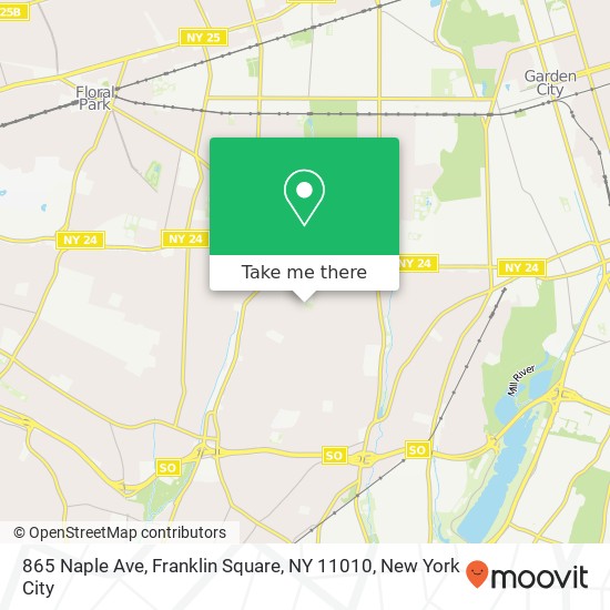 865 Naple Ave, Franklin Square, NY 11010 map