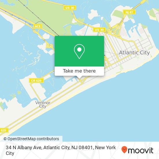 34 N Albany Ave, Atlantic City, NJ 08401 map