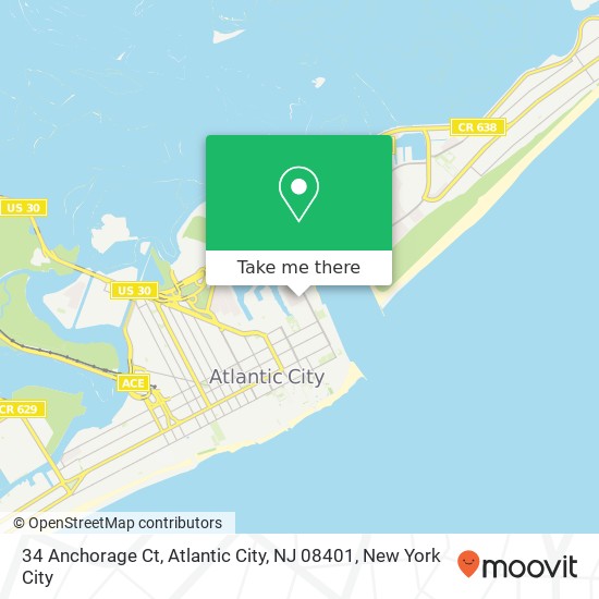 34 Anchorage Ct, Atlantic City, NJ 08401 map