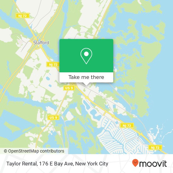 Taylor Rental, 176 E Bay Ave map