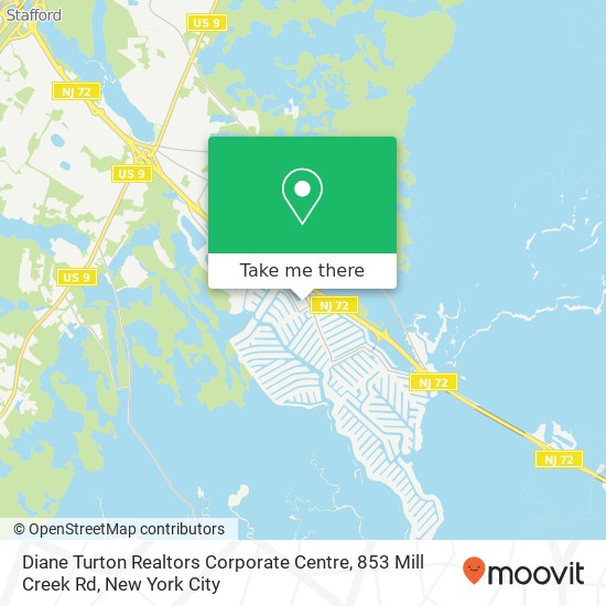 Mapa de Diane Turton Realtors Corporate Centre, 853 Mill Creek Rd