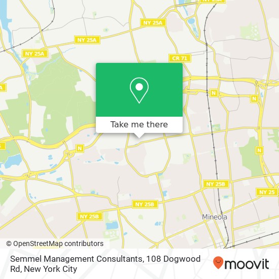 Mapa de Semmel Management Consultants, 108 Dogwood Rd