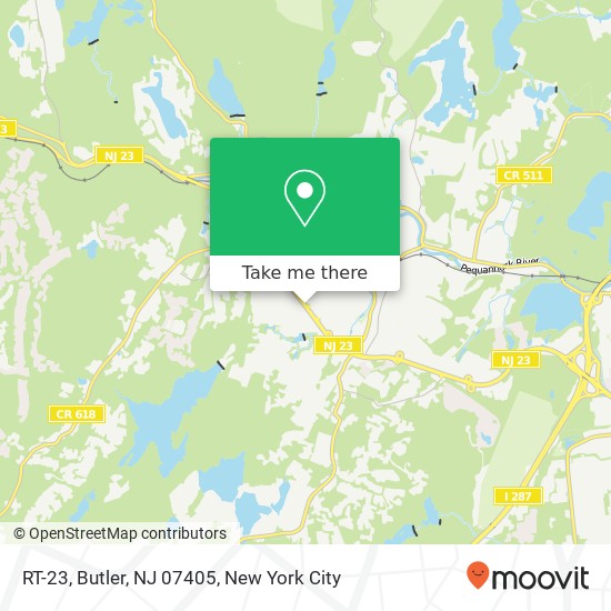 Mapa de RT-23, Butler, NJ 07405