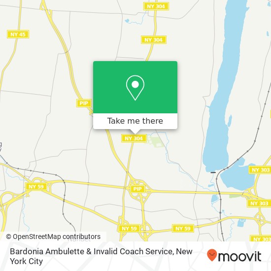 Bardonia Ambulette & Invalid Coach Service map