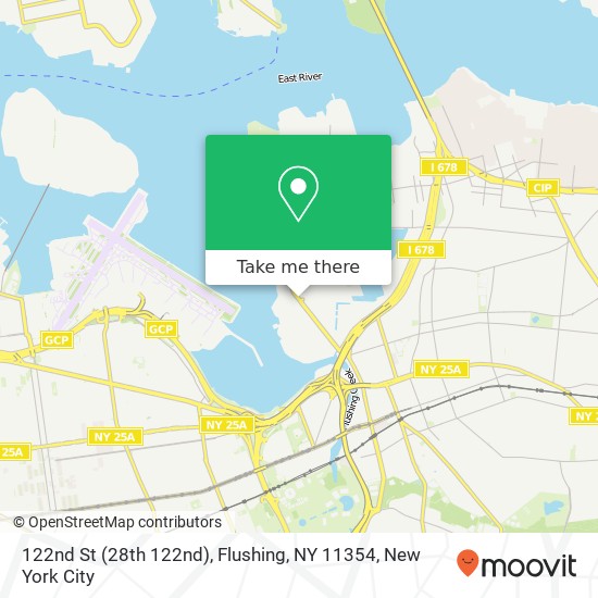 Mapa de 122nd St (28th 122nd), Flushing, NY 11354