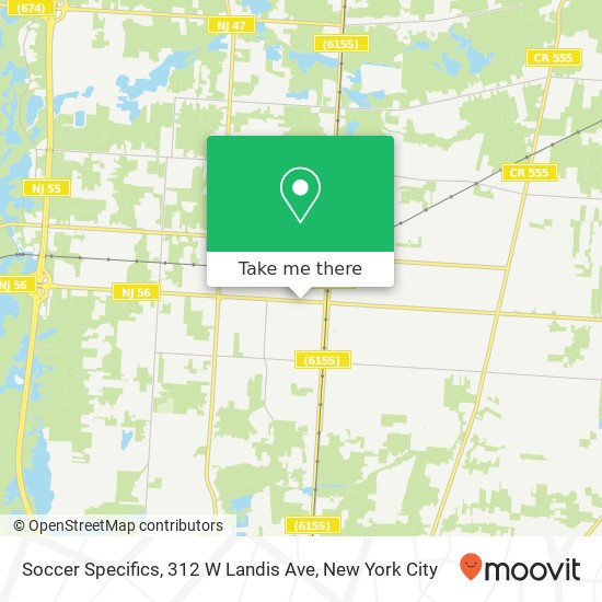 Soccer Specifics, 312 W Landis Ave map