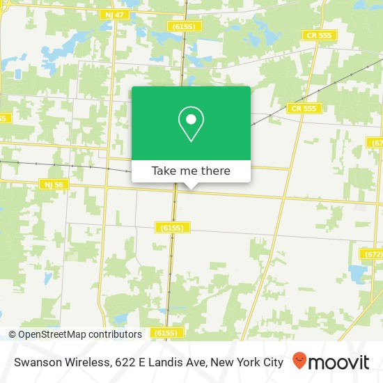 Mapa de Swanson Wireless, 622 E Landis Ave