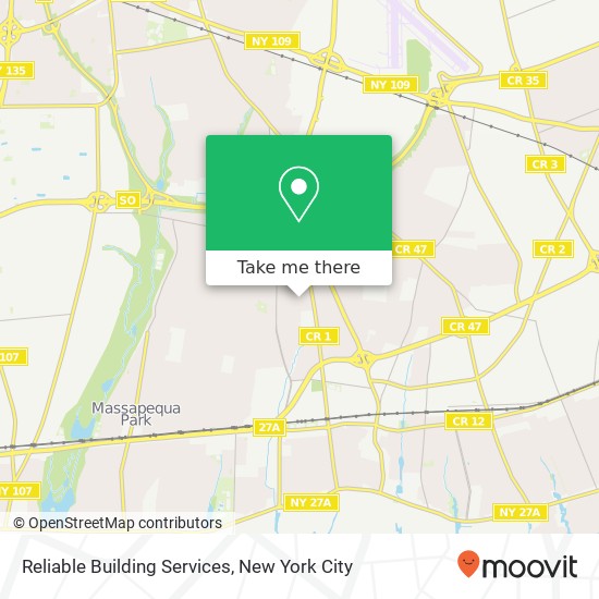 Reliable Building Services map