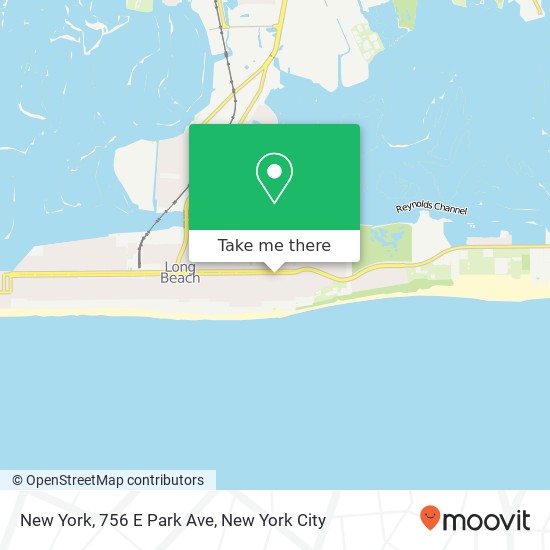 Mapa de New York, 756 E Park Ave