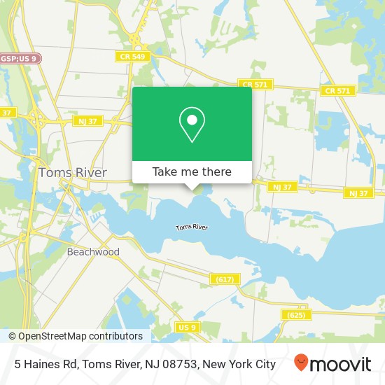 5 Haines Rd, Toms River, NJ 08753 map