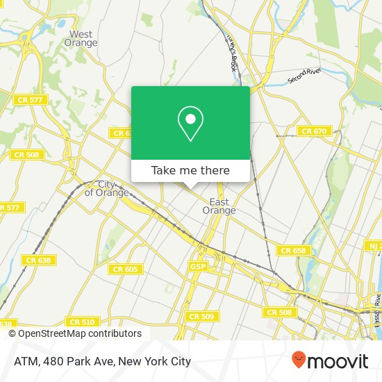 Mapa de ATM, 480 Park Ave