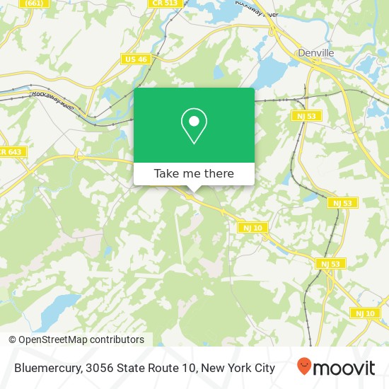 Mapa de Bluemercury, 3056 State Route 10