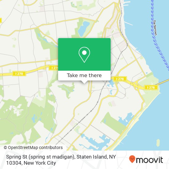 Spring St (spring st madigan), Staten Island, NY 10304 map