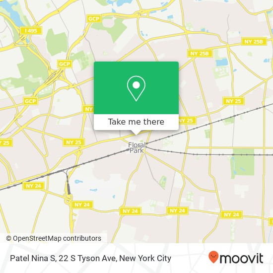 Mapa de Patel Nina S, 22 S Tyson Ave