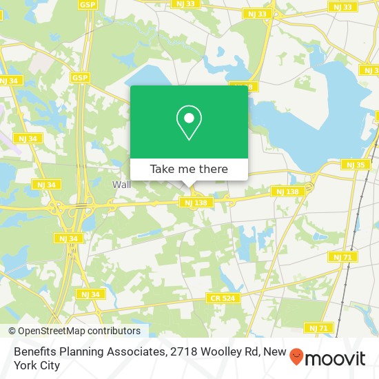 Benefits Planning Associates, 2718 Woolley Rd map