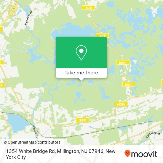 1354 White Bridge Rd, Millington, NJ 07946 map