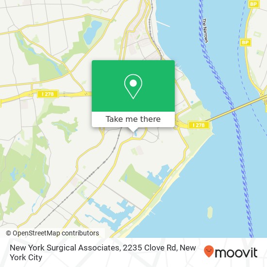 Mapa de New York Surgical Associates, 2235 Clove Rd