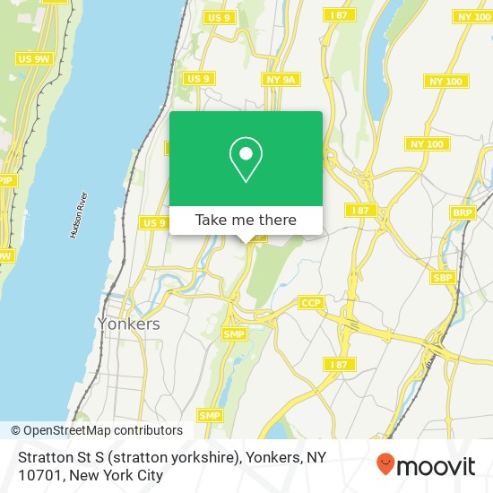 Mapa de Stratton St S (stratton yorkshire), Yonkers, NY 10701