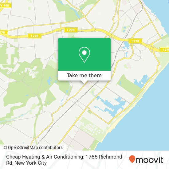 Mapa de Cheap Heating & Air Conditioning, 1755 Richmond Rd