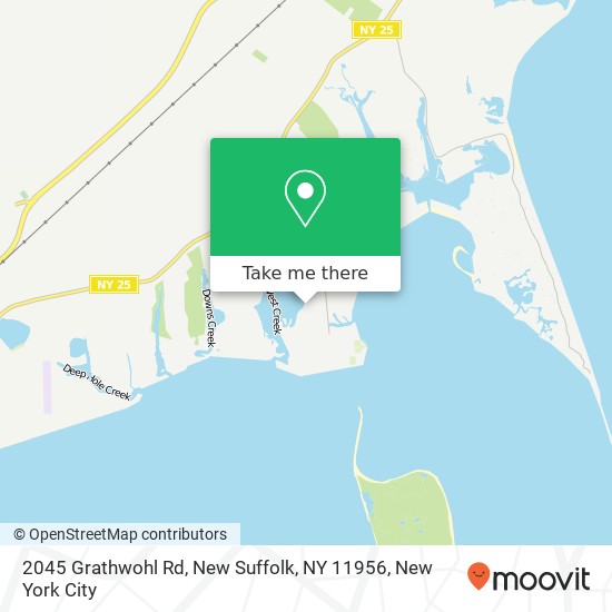 Mapa de 2045 Grathwohl Rd, New Suffolk, NY 11956