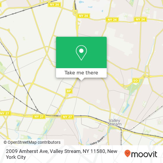 2009 Amherst Ave, Valley Stream, NY 11580 map