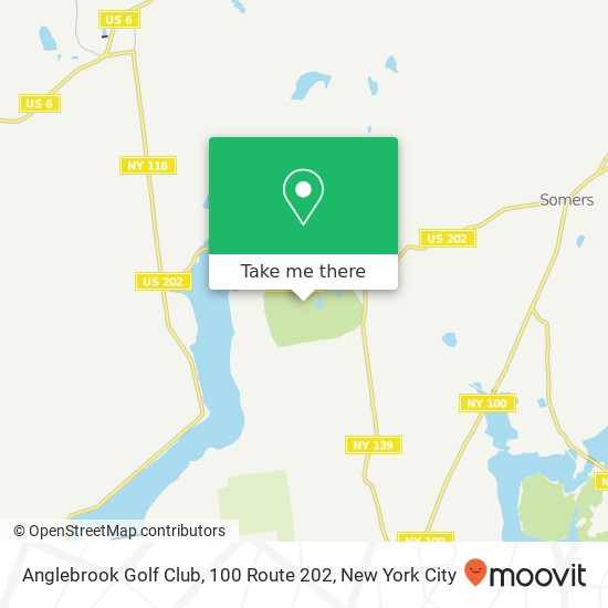 Mapa de Anglebrook Golf Club, 100 Route 202