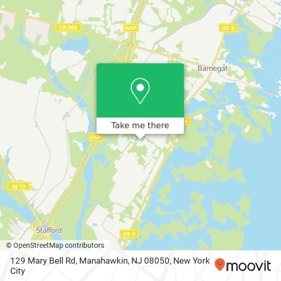 129 Mary Bell Rd, Manahawkin, NJ 08050 map