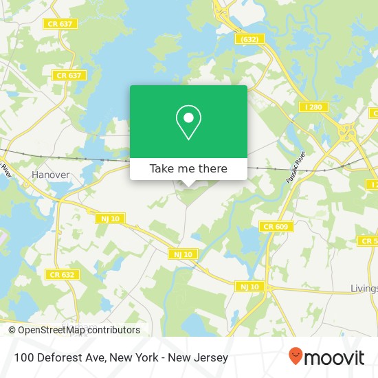 100 Deforest Ave, East Hanover, NJ 07936 map