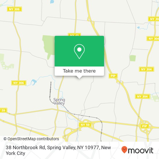 Mapa de 38 Northbrook Rd, Spring Valley, NY 10977