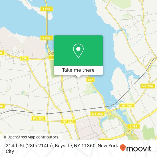 Mapa de 214th St (28th 214th), Bayside, NY 11360