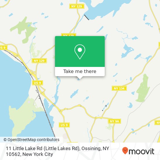 Mapa de 11 Little Lake Rd (Little Lakes Rd), Ossining, NY 10562