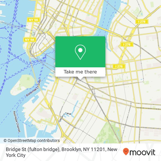 Mapa de Bridge St (fulton bridge), Brooklyn, NY 11201