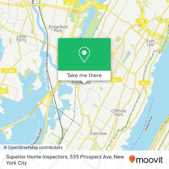 Mapa de Superior Home Inspectors, 535 Prospect Ave