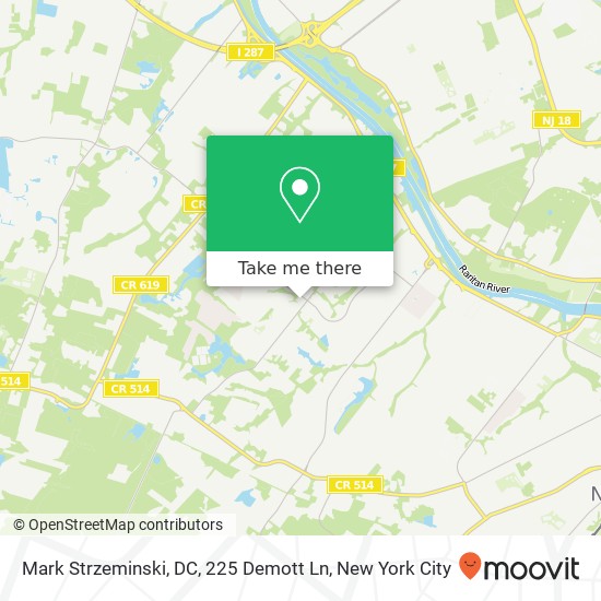 Mapa de Mark Strzeminski, DC, 225 Demott Ln