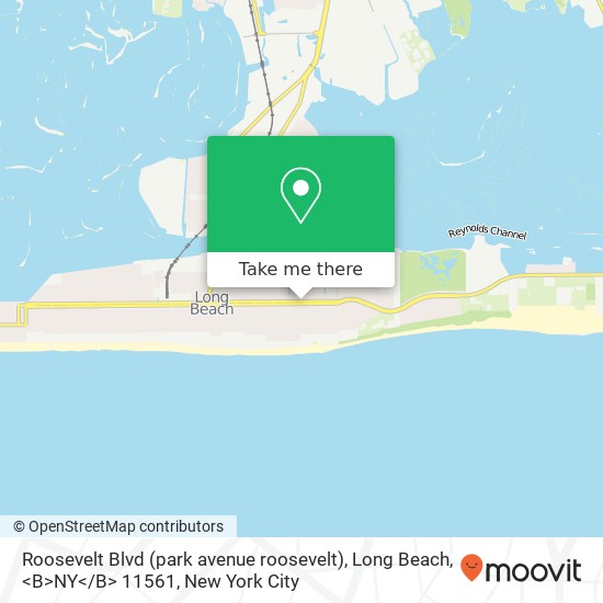 Roosevelt Blvd (park avenue roosevelt), Long Beach, <B>NY< / B> 11561 map