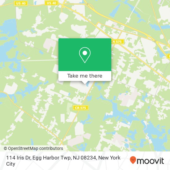 114 Iris Dr, Egg Harbor Twp, NJ 08234 map
