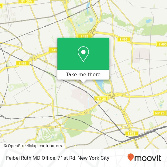 Mapa de Feibel Ruth MD Office, 71st Rd