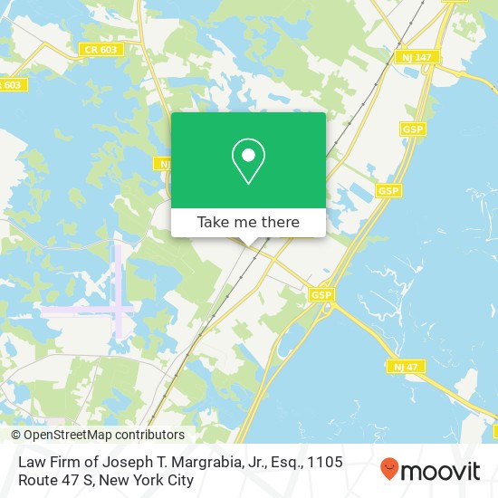 Law Firm of Joseph T. Margrabia, Jr., Esq., 1105 Route 47 S map