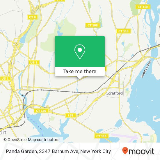 Mapa de Panda Garden, 2347 Barnum Ave