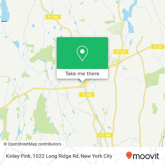 Mapa de Kinley Pink, 1022 Long Ridge Rd