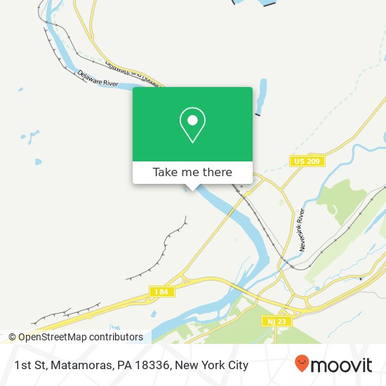 1st St, Matamoras, PA 18336 map