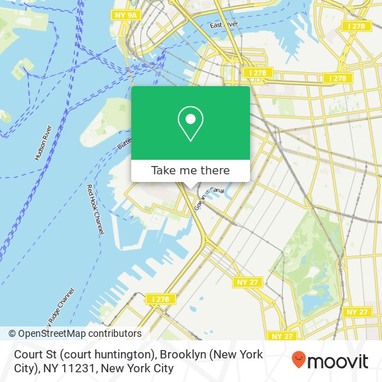 Mapa de Court St (court huntington), Brooklyn (New York City), NY 11231