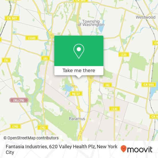 Fantasia Industries, 620 Valley Health Plz map
