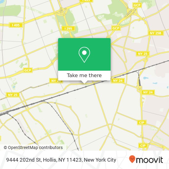 Mapa de 9444 202nd St, Hollis, NY 11423