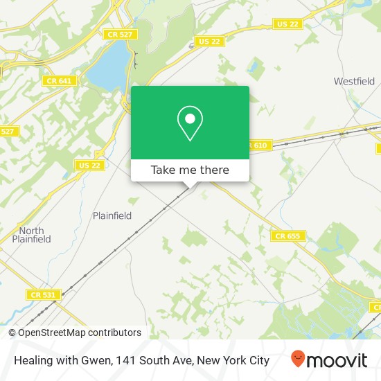 Mapa de Healing with Gwen, 141 South Ave