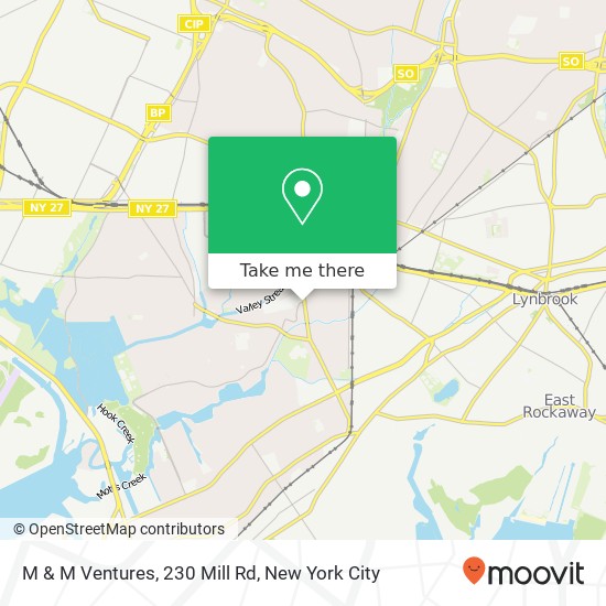 Mapa de M & M Ventures, 230 Mill Rd